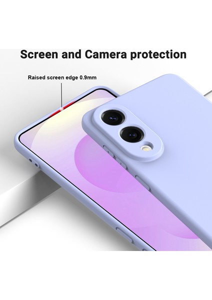 Samsung Galaxy S25 Edge Sıvı Silikon Kılıf Telefon Arka Kapağı El Kayışı Ile-Mor (Yurt Dışından) fırsatları