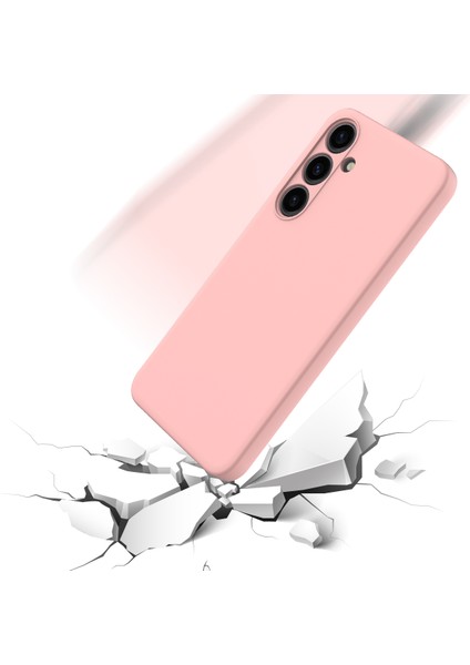 Samsung Galaxy S24 Kılıf Slim-Fit Yumuşak Astar Sıvı Silikon Telefon Kabuğu-Pembe (Yurt Dışından) modelleri