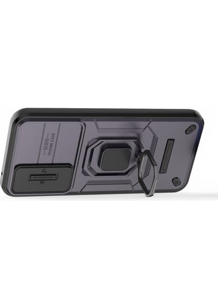 Samsung Galaxy A54 5g Pc+Tpu Telefon Kılıfı Için Arka Kabuk Kayar Lens Koruma Kılıfı Kickstand Ile-Mor (Yurt Dışından) fırsatları