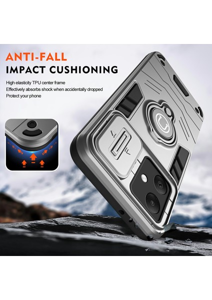 Samsung Galaxy A06 4g Kılıf Sürgülü Camshield Kickstand Pc+Tpu Telefon Kılıfı-Gri (Yurt Dışından) indirimleri