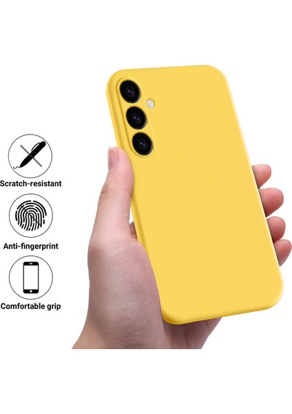 Samsung Galaxy M14 4g Kılıf Sıvı Silikon Telefon Arka Kapağı El Kayışı Ile-Sarı (Yurt Dışından) fiyatları