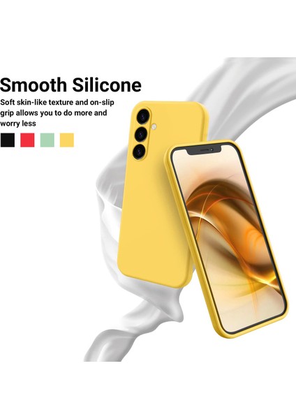 Samsung Galaxy M14 4g Kılıf Sıvı Silikon Telefon Arka Kapağı El Kayışı Ile-Sarı (Yurt Dışından) indirimleri