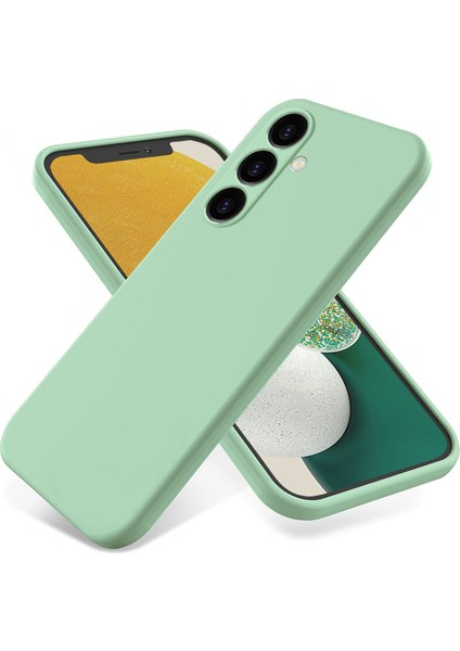 Samsung Galaxy M14 4g Kılıf Sıvı Silikon Telefon Arka Kapağı El Kayışı Ile-Yeşil (Yurt Dışından)
