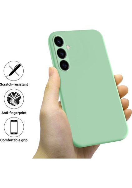 Samsung Galaxy M14 4g Kılıf Sıvı Silikon Telefon Arka Kapağı El Kayışı Ile-Yeşil (Yurt Dışından) fiyatları
