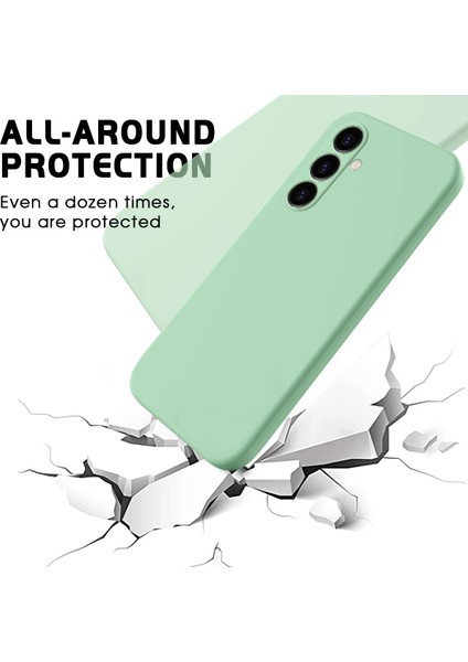 Samsung Galaxy M14 4g Kılıf Sıvı Silikon Telefon Arka Kapağı El Kayışı Ile-Yeşil (Yurt Dışından) fırsatları