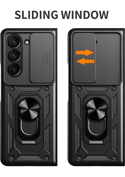 Samsung Galaxy Z Fold6 5g Kılıf Pc+Tpu Telefon Koruyucu Kılıf Lens Koruyucu Ayaklı Telefon Kabuğu-Gül Altını (Yurt Dışından) fiyatları