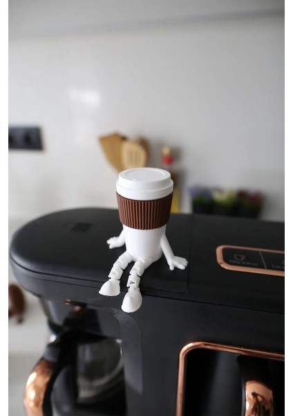 6'lı Ayaklı Kahve Seti - Moka Pot - Kahve Tanesi - Çaydanlık - Cezve - Kahve Bardağı - Bardak