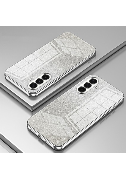 Samsung Galaxy A36 5g Kılıf Galvanik Degrade Parıltılı Tpu Telefon Kılıfı-Gümüş (Yurt Dışından) indirimleri