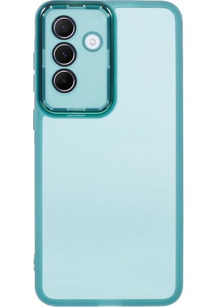 Samsung Galaxy A36 5g Kılıf Elektrokaplama Kamera Çerçevesi Tpu Telefon Kılıfı-Şeffaf Ordu Yeşili (Yurt Dışından)