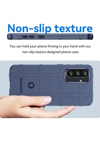 Samsung Galaxy A56 5G/A36 5g Kılıf Izgara Tasarım Yumuşak Tpu Çizilmeye Dayanıklı Telefon Kılıfı-Mavi (Yurt Dışından) fiyatları