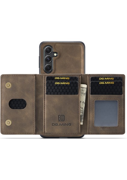 Dg.mıng M2 Serisi Samsung Galaxy A15 4g/5g Kılıf Çıkarılabilir 2'si 1 Arada Cüzdan Telefon Deri Arka Kapak-Kahve (Yurt Dışından) modelleri