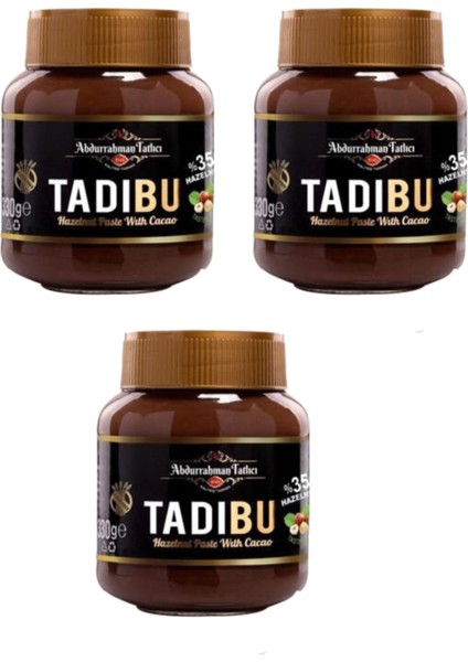 Tadıbu Çikolata Kreması 330 gr Fındık İçerikli Sağlıklı Seçim