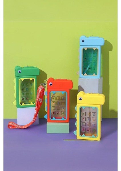 Dinozor Tasarımlı Suluk 480 ml Bpa Içermez Suluk Çocuk Okul Su Şişesi Taşınabilir Sarı modelleri