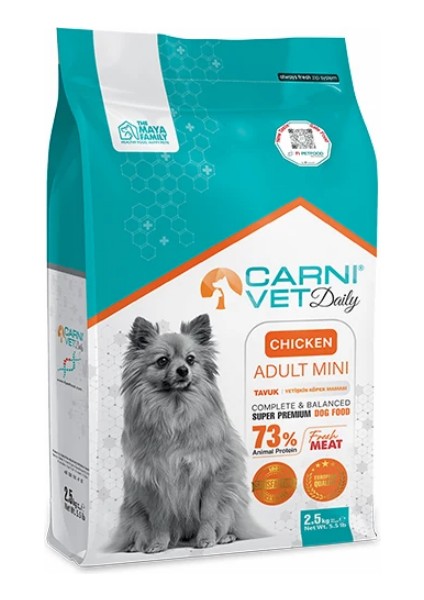 Daily Mini Küçük Irk Tavuklu Yetişkin Köpek Maması – 2.5 kg