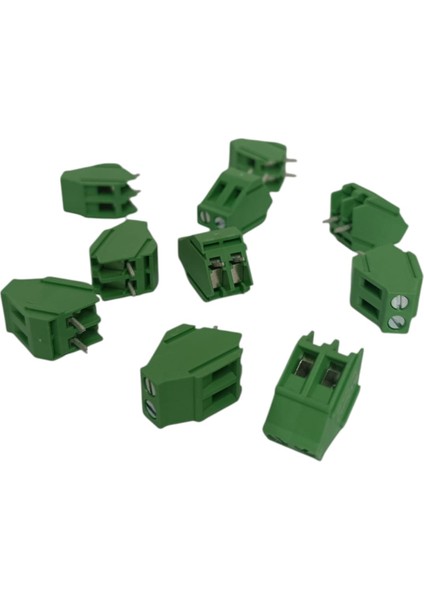 MC-TF5.08A02C-0001 / 2 Kutuplu 5.08MM Sabit Tip Açılı Baskılı Devre (Pcb) Klemensi