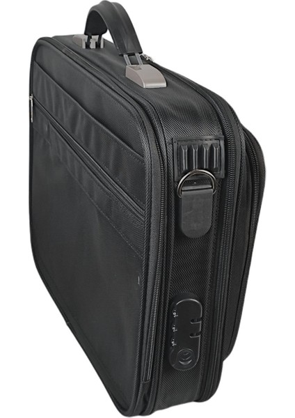 Pilot Çantası Kasalı Mümessil Çantası Evrak 15.6 Inç Laptop Notebook 7 Bölmeli Şifreli Kilitlemeli fırsatları