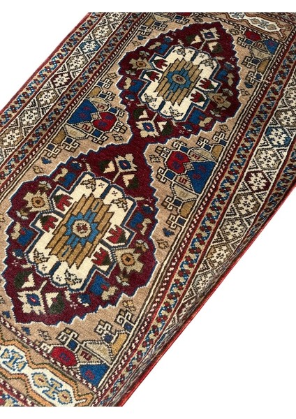 El Dokuma Sıfır Çanakkale Lapseki Halısı 87X165 Kök Boya Yün Halı fiyatları