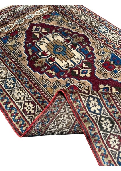 El Dokuma Sıfır Çanakkale Lapseki Halısı 87X165 Kök Boya Yün Halı modelleri