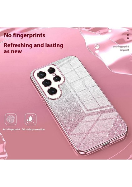 Samsung Galaxy S25 Ultra Kılıf Galvanik Degrade Parıltılı Tpu Telefon Kılıfı-Pembe (Yurt Dışından) fırsatları