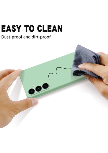 Samsung Galaxy S23 Fe Için Darbeye Dayanıklı Kılıf, Yumuşak Astarlı Telefon Kılıfı Askılı Sıvı Silikon Kabuk-Yeşil (Yurt Dışından) indirimleri