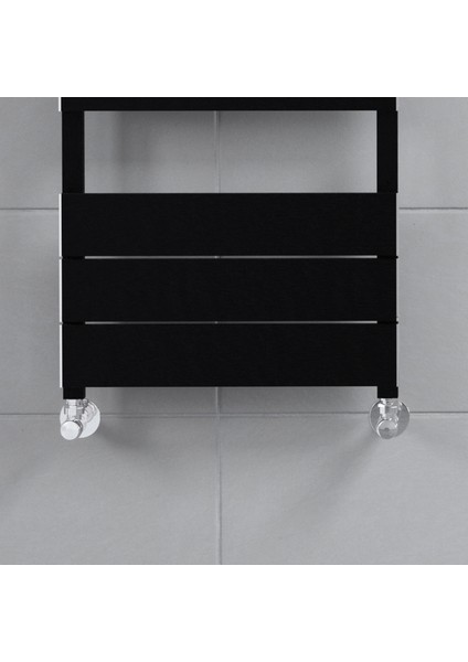 Benoit Plus Alüminyum Dekoratif Havlupan 500x710mm 5 Dilim Siyah Eloksal | 467W modelleri