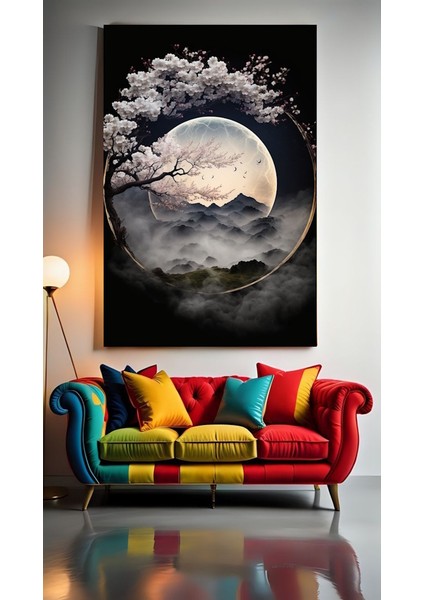 Soyut Sanatsal Çicek Xvı Ev Duvar Salon Güzellik Salonu Ofis Dükkan Dekarasyon Kanvas Tablo