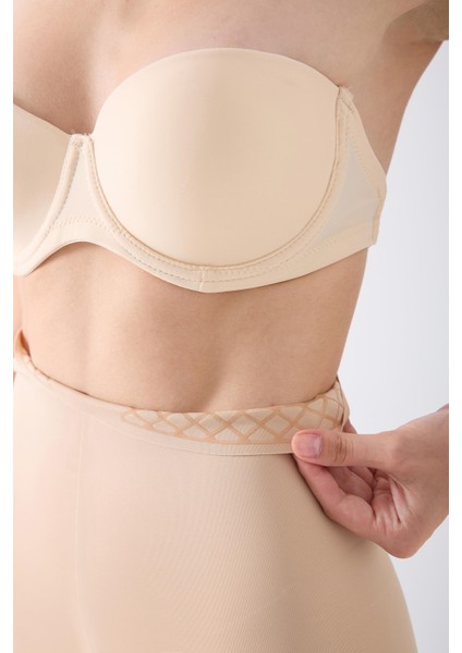 Imaj K046 Hafif Sıkılaştırıcı ve Toparlayıcı Lazer Kesim Şort Korse Ten Renk indirimleri