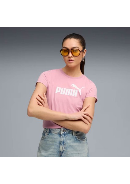 Ess No. 1 Logo Tee Pembe Kadın T-Shirt 682371-65
