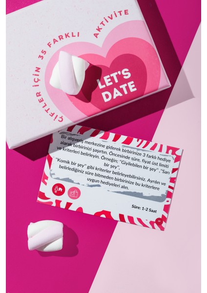 Let’s Date 18+ Çiftler İçin Romantik Aktivite Kartları – 35 Görevli Aşk ve Eğlence Temalı Strateji & Parti Oyunu