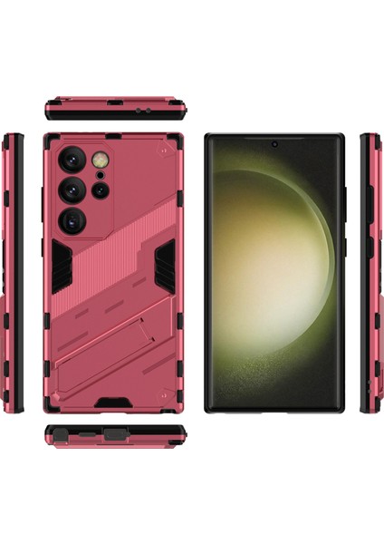 Samsung Galaxy S24 Ultra Kılıf Kickstand Düşmeye Karşı Telefon Kılıfı-Gül (Yurt Dışından) indirimleri