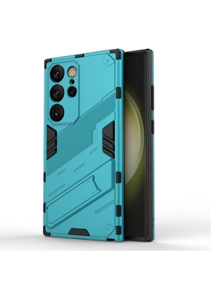 Samsung Galaxy S24 Ultra Kılıf Kickstand Düşmeye Karşı Telefon Kılıfı-Bebek Mavisi (Yurt Dışından)