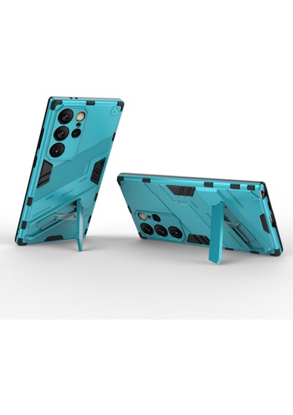 Samsung Galaxy S24 Ultra Kılıf Kickstand Düşmeye Karşı Telefon Kılıfı-Bebek Mavisi (Yurt Dışından) fiyatları