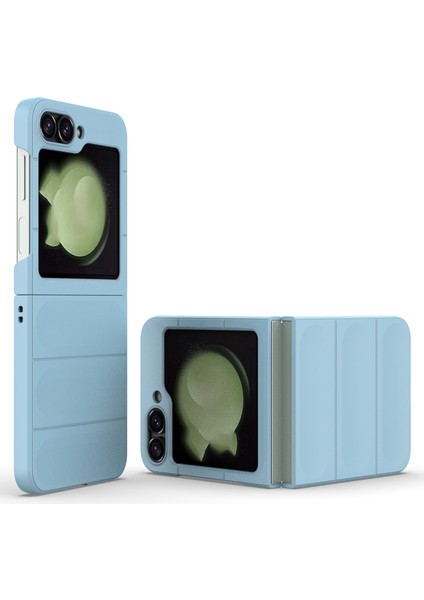 Samsung Galaxy Z Flip6 5g Kılıf Sağlam Arka Sert Pc Telefon Kılıfı-Bebek Mavisi (Yurt Dışından)