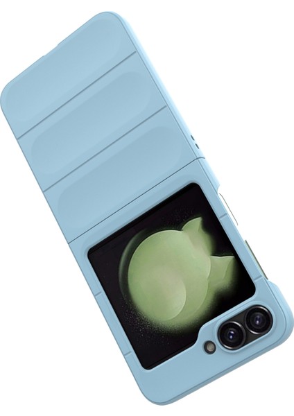 Samsung Galaxy Z Flip6 5g Kılıf Sağlam Arka Sert Pc Telefon Kılıfı-Bebek Mavisi (Yurt Dışından) fırsatları