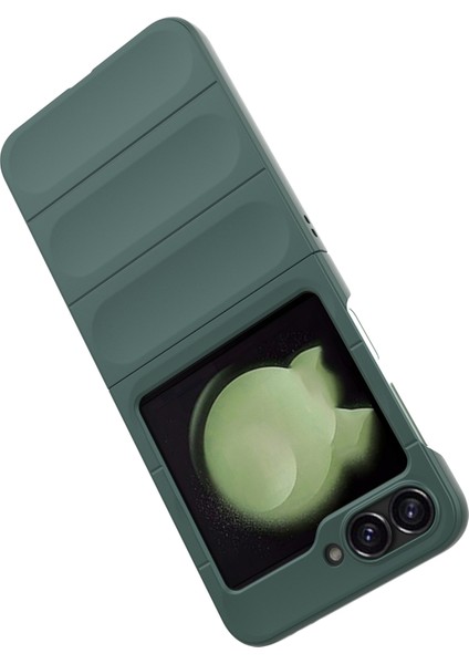 Samsung Galaxy Z Flip6 5g Kılıf Sağlam Arka Sert Pc Telefon Kılıfı-Yeşil (Yurt Dışından) fırsatları