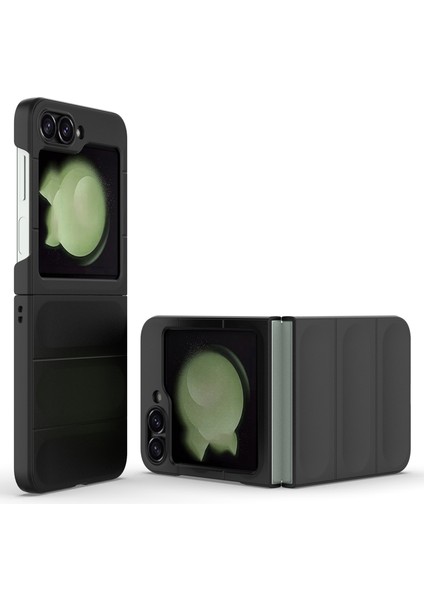 Samsung Galaxy Z Flip6 5g Kılıf Sağlam Arka Sert Pc Telefon Kılıfı-Siyah (Yurt Dışından)