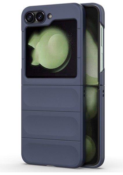 Samsung Galaxy Z Flip6 5g Kılıf Sağlam Arka Sert Pc Telefon Kılıfı-Koyu Mavi (Yurt Dışından) modelleri
