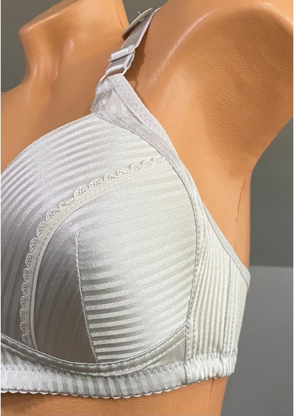 Kadife Çizgi Detaylı Balensiz Sabit Askılı Sütyen 807