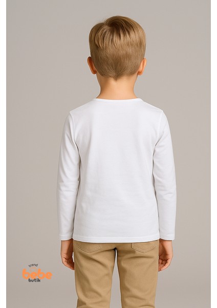 Erkek Çocuk Uzun Kollu Basic Pamuklu Tişört Günlük ve Okul Uzun Kollu Body fiyatları