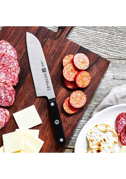 Gourmet Oluklu Santolu Bıçağı, Paslanmaz Çelik, Siyah fırsatları