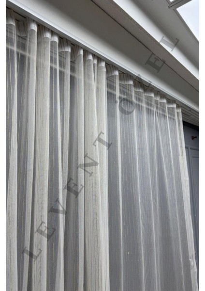 Yeni Nesil Pratik Çizgili Tül Perde 300X255 modelleri