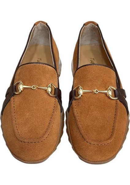 Taba Hakiki Deri Süet Toka Detay Comfort Taban Spor Loafer fiyatları