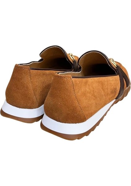 Taba Hakiki Deri Süet Toka Detay Comfort Taban Spor Loafer modelleri