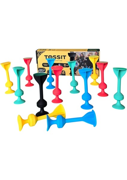Tossıt Silikon Dart Aile Seti (Kırmızı, Camgöbeği, Mavi, Sarı) fiyatları