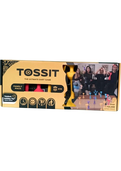Tossıt Silikon Dart Aile Seti (Kırmızı, Camgöbeği, Mavi, Sarı) modelleri