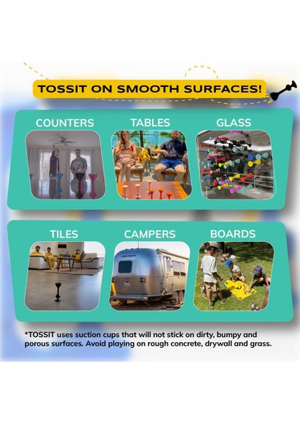 Tossıt Silikon Dart Aile Seti (Kırmızı, Camgöbeği, Mavi, Sarı) indirimleri