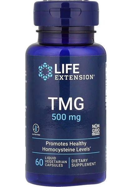 Tmg, 1.000 Mg, 60 Vejetaryen Kapsül (Kapsül Başına 500 Mg)