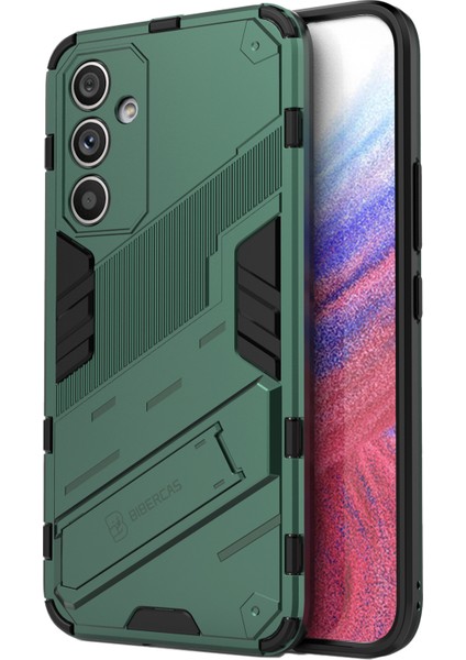 Samsung Galaxy A54 5g Için Çizilmez Telefon Kılıfı, Düşmeye Karşı Sert Pc Yumuşak Tpu Hibrit Telefon Kılıfı Ayaklık-Yeşil (Yurt Dışından)