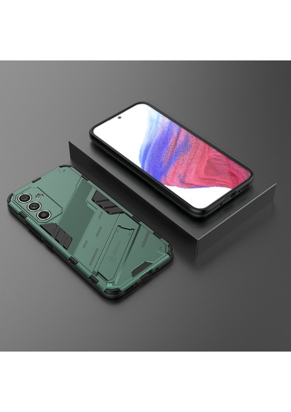 Samsung Galaxy A54 5g Için Çizilmez Telefon Kılıfı, Düşmeye Karşı Sert Pc Yumuşak Tpu Hibrit Telefon Kılıfı Ayaklık-Yeşil (Yurt Dışından) fırsatları