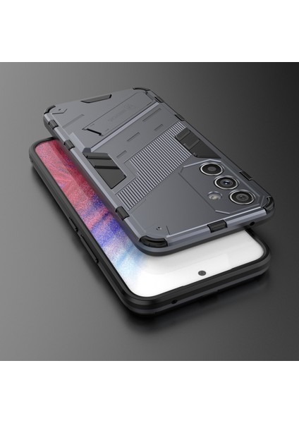 Samsung Galaxy A54 5g Için Çizilmeye Karşı Dayanıklı Telefon Kılıfı, Düşmeye Karşı Dayanıklı Sert Pc Yumuşak Tpu Hibrit Telefon Kılıfı Ayaklık-Gri (Yurt Dışından) indirimleri